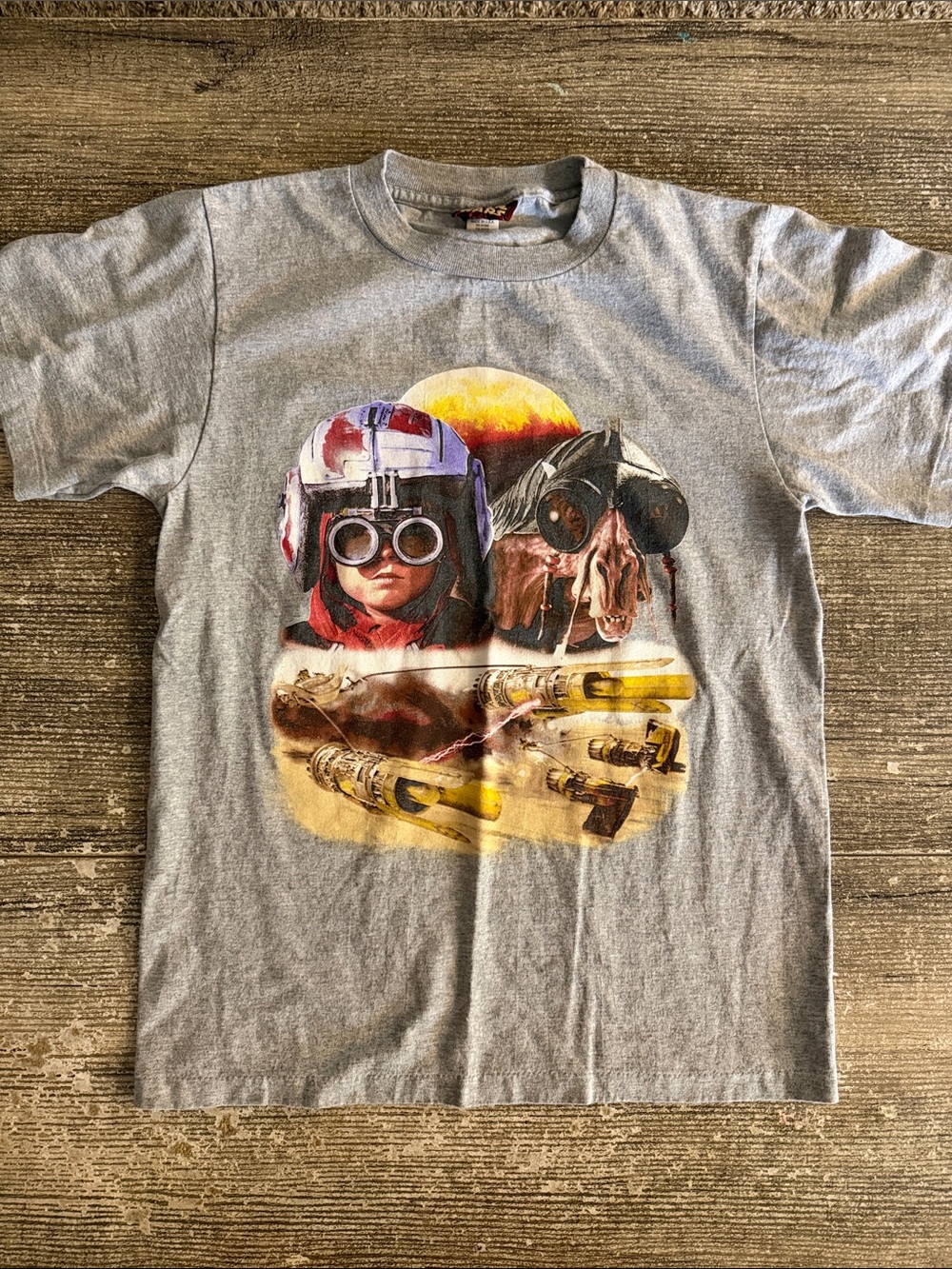 Disney Star Wars vintage Episode 1 Pod Racing Tatooine Anakin t-shirt